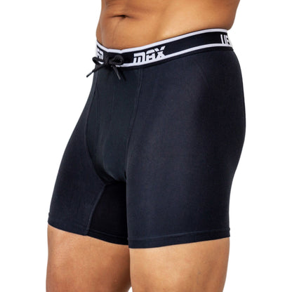 UFM Bamboo MAX Support Men's Underwear with adjustable pouch in black.