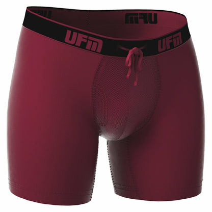 UFM Boxer Brief 6" - Polyester REG Support Maroon Mango