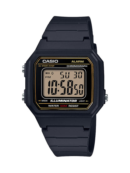 Casio Men's 'Classic' Quartz Resin Casual Watch, Color Black (Model: Yellow Crius