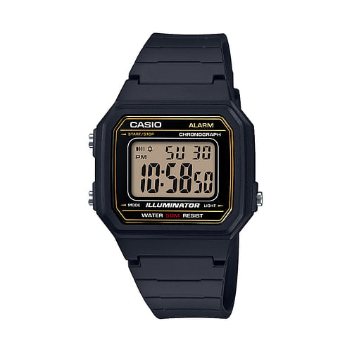 Casio Men's 'Classic' Quartz Resin Casual Watch, Color Black (Model: Yellow Crius