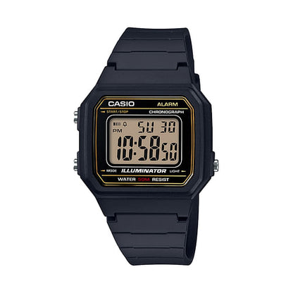 Casio Men's 'Classic' Quartz Resin Casual Watch, Color Black (Model: Yellow Crius