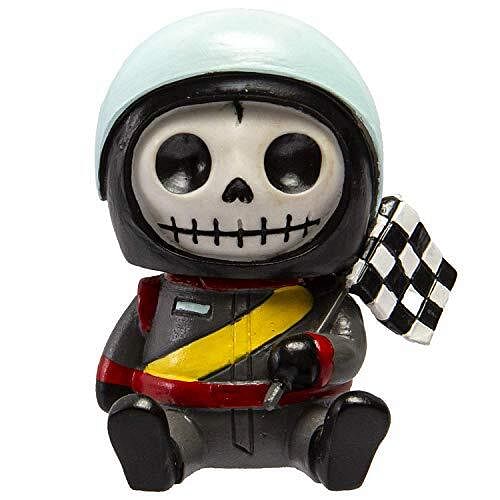 Furrybones Jerry Skeleton in Go Kart Racing Gear Yellow Crius