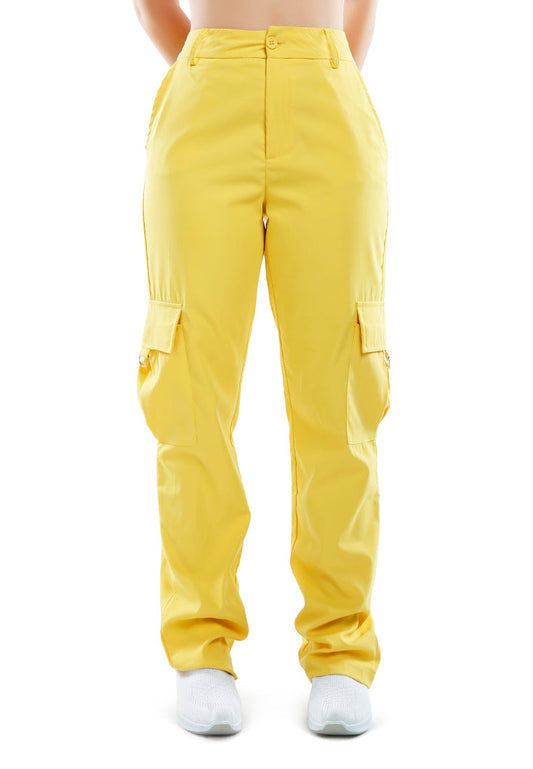 High Waist Cargo Pants Ruby Smudge