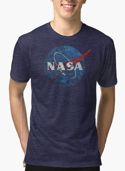 NASA Vintage Emblem Purple T-shirt Scorpius