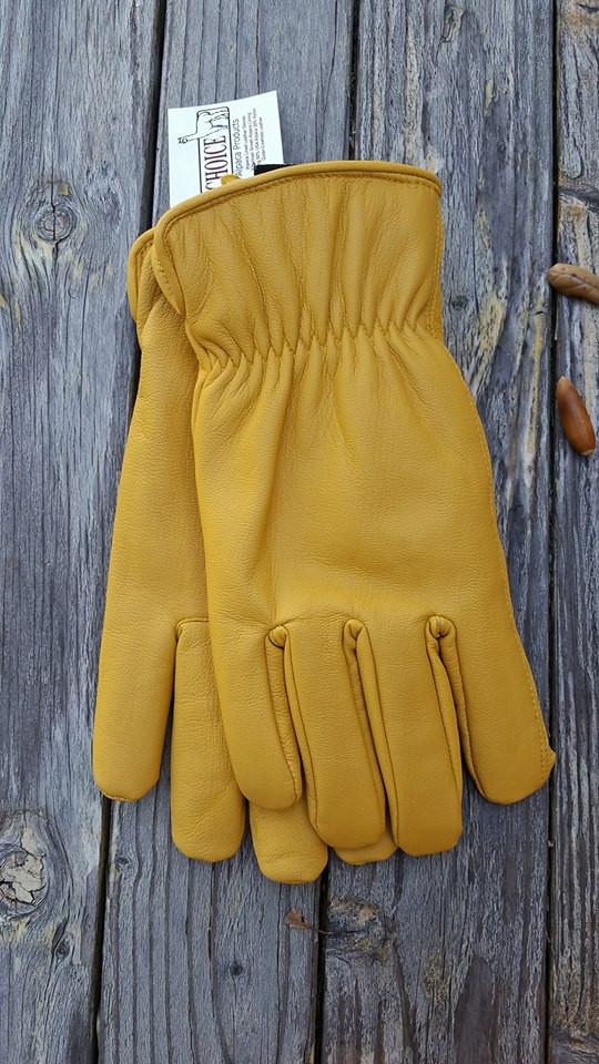 Alpaca Knit Lined Cowhide Leather Gloves - Alpaca Made in the USA Milky Way