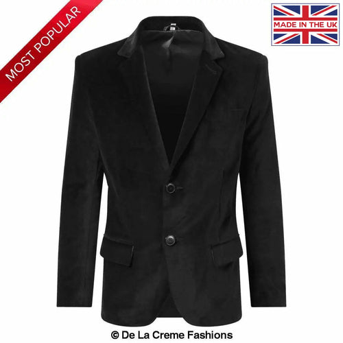 Black Velvet Slim Fit Formal Blazer (G20-VELVET) Rose Eleusis