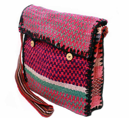 Fuchsia, Messenger style Crossbody Bag Kornerupine