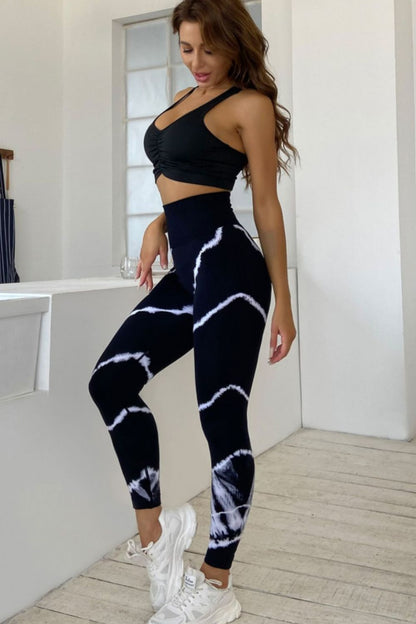 Slim Fit High Waist Long Active Pants Trendsi