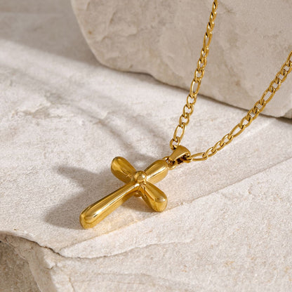 Stainless Steel Cross Necklace Imported Cross Pendant Jewelry