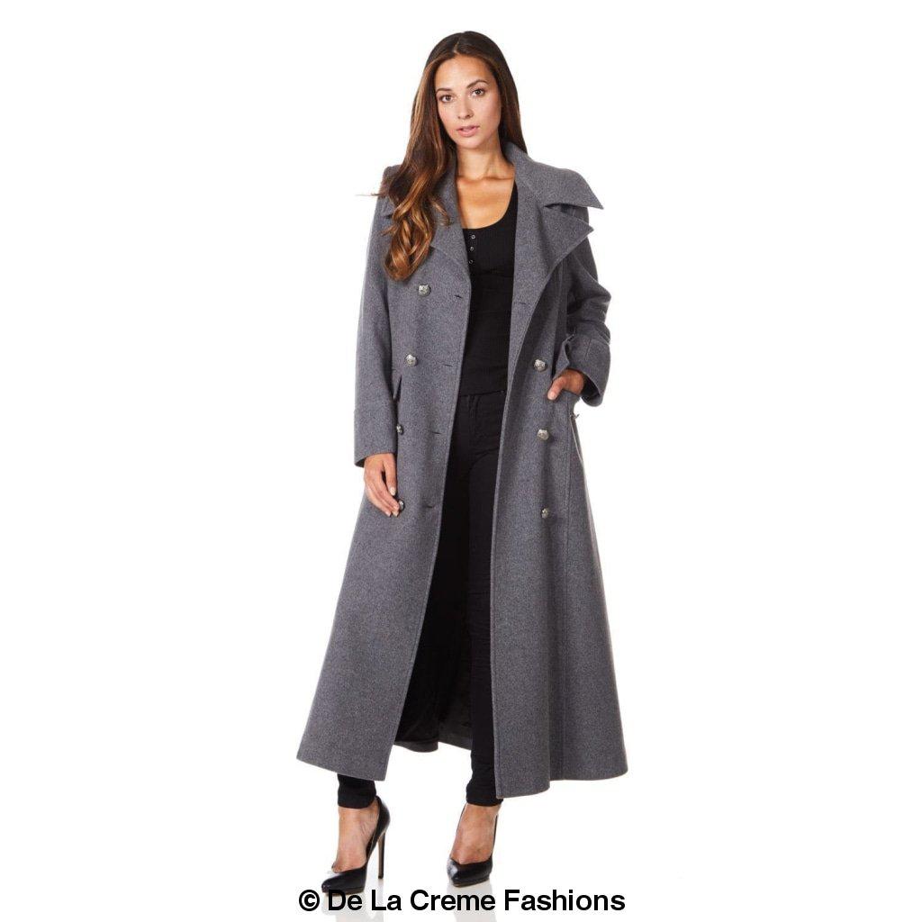 Wool Blend Double Breasted Maxi Coat (2004-WOOL) Rose Eleusis