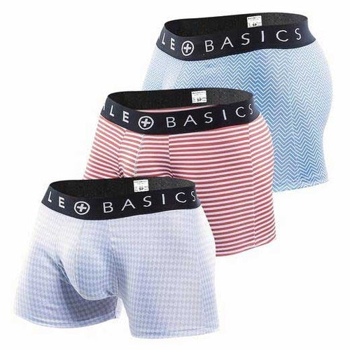 MaleBasics New Trunk Boxer Shorts 3-Pack Aquamarine Icarus