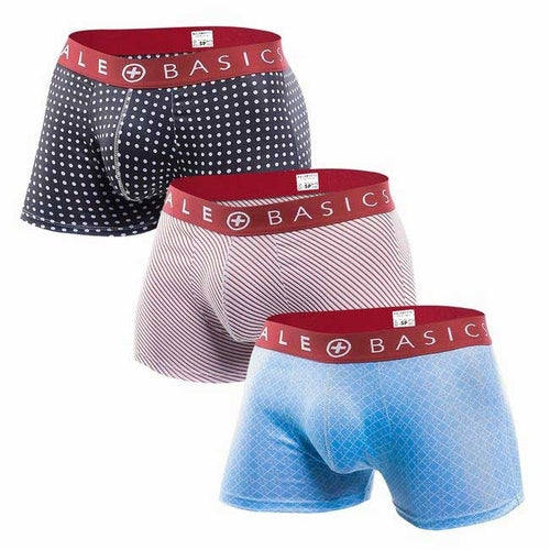 MaleBasics New Trunk Boxer Shorts 3-Pack Aquamarine Icarus