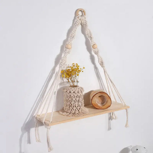 Cotton Rope Wall Tapestry Plant Holder Copper Pallas