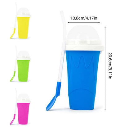 Slushy Maker Portable Travel Ice Cup Homemade Freeze Drinks Cup Teal Simba