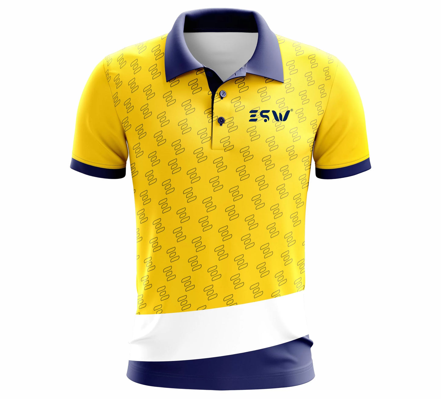 T-Shirt for Sports Men Polyester Sublimation Color - yellow Chocolate Misty