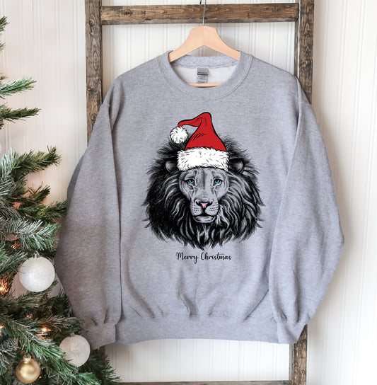 Lion Christmas Sweatshirt Agate