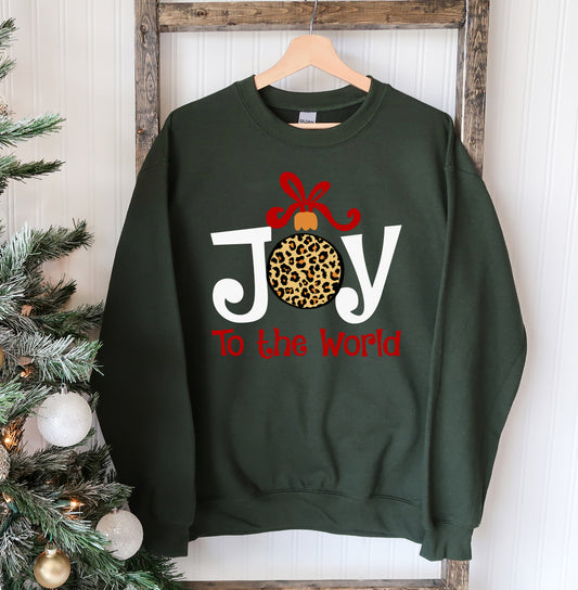 Joy To The World Christmas Sweatshirt Agate