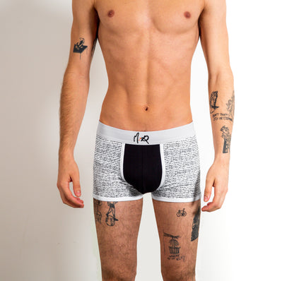 Chaotic Line Boxers Grey Sooty