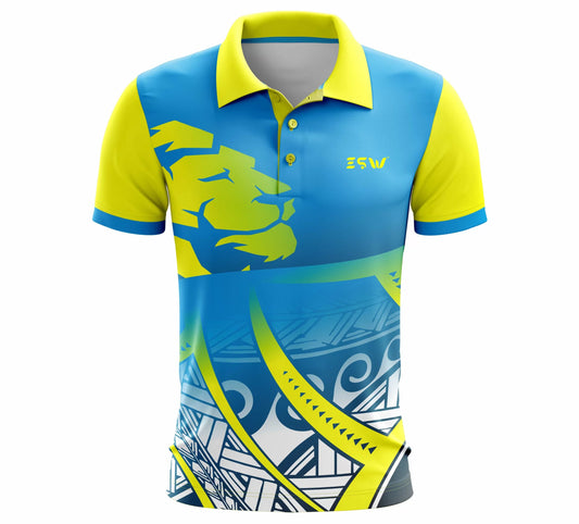 Men's Sport's Jersey Half Sleeve T-shirt color sky blue, yellow Chocolate Misty