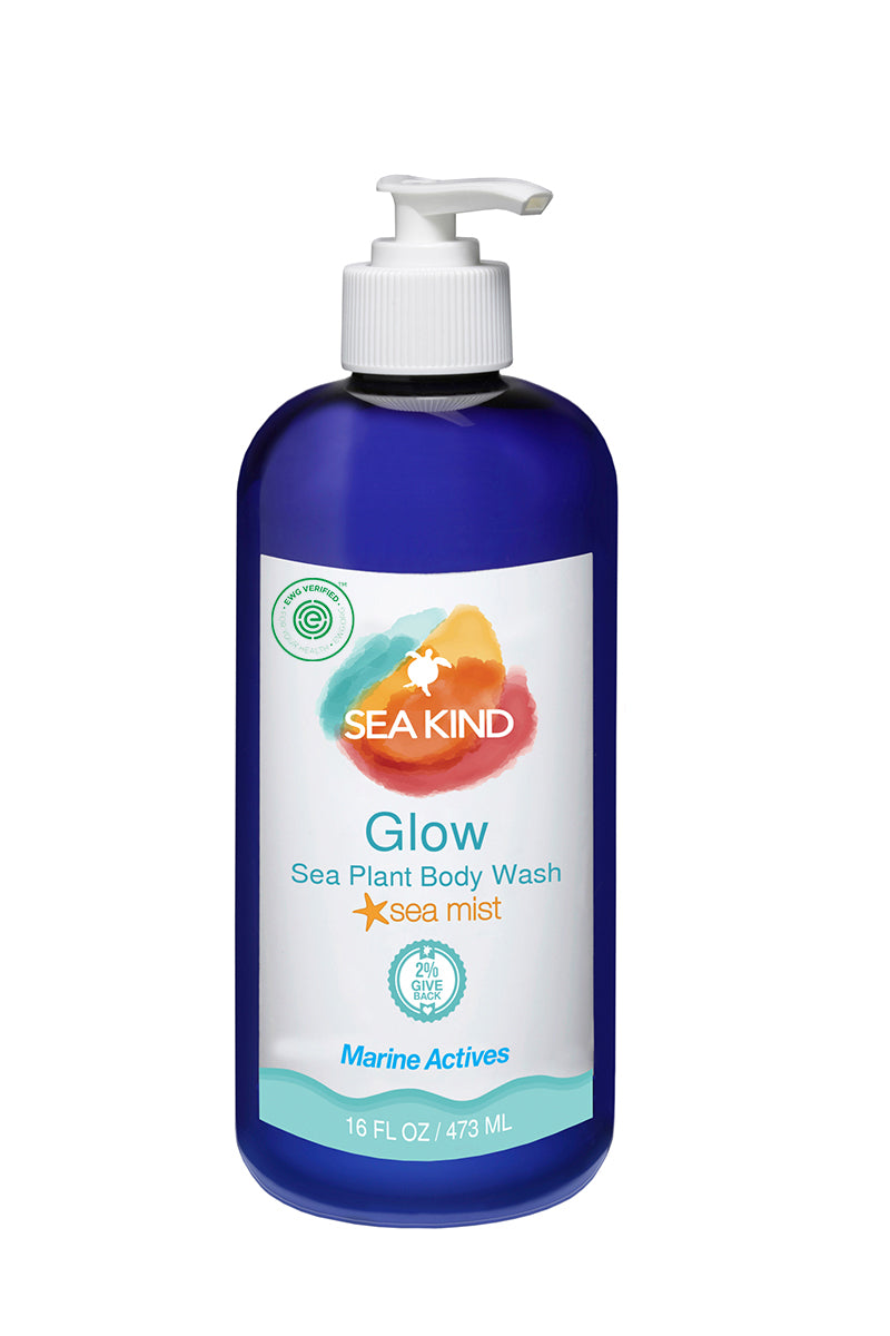 Glow Sea Plant Wash –16 oz Silver Tall Ambrosia