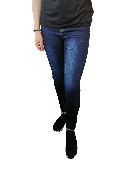 Blue Distressed Skinny Jeans Azure Theseus