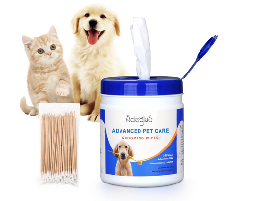 Pet Wipes with free cotton swabs Tan Cress