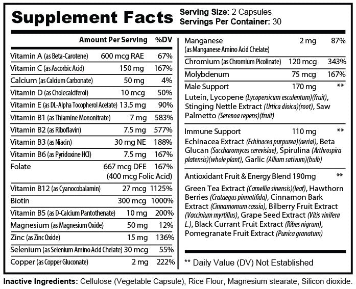 Pure Multi-Vitamins Mens Erin Chaos