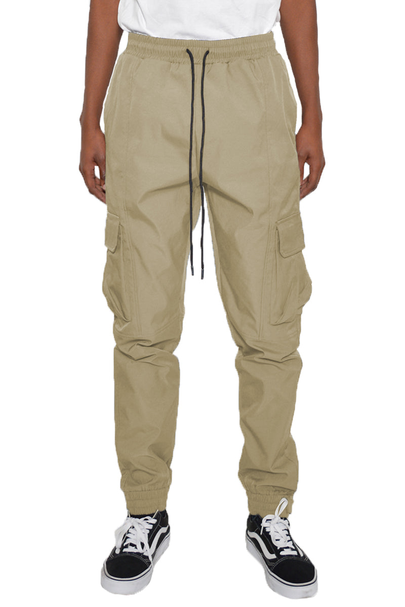 Cargo Utility Jogger Elastic Ankle Pant Lime Milo