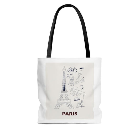 Symbols of PARIS Everyday Tote Bag Medium Yellow Pandora