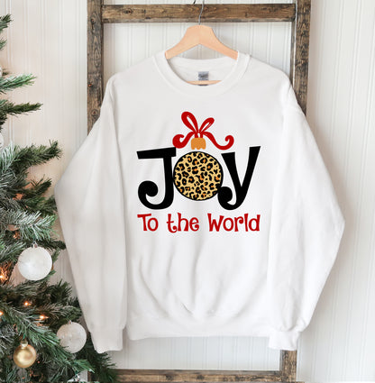 Joy To The World Christmas Sweatshirt Agate