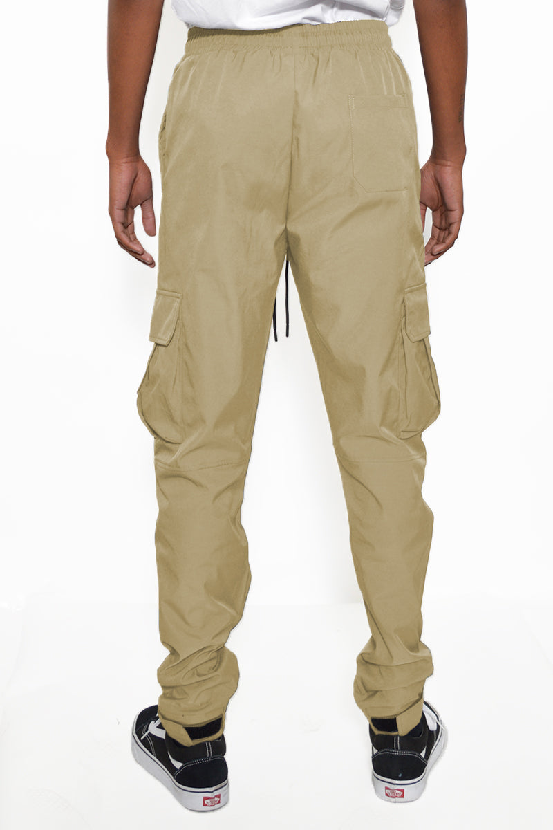 Cargo Utility Jogger Elastic Ankle Pant Lime Milo