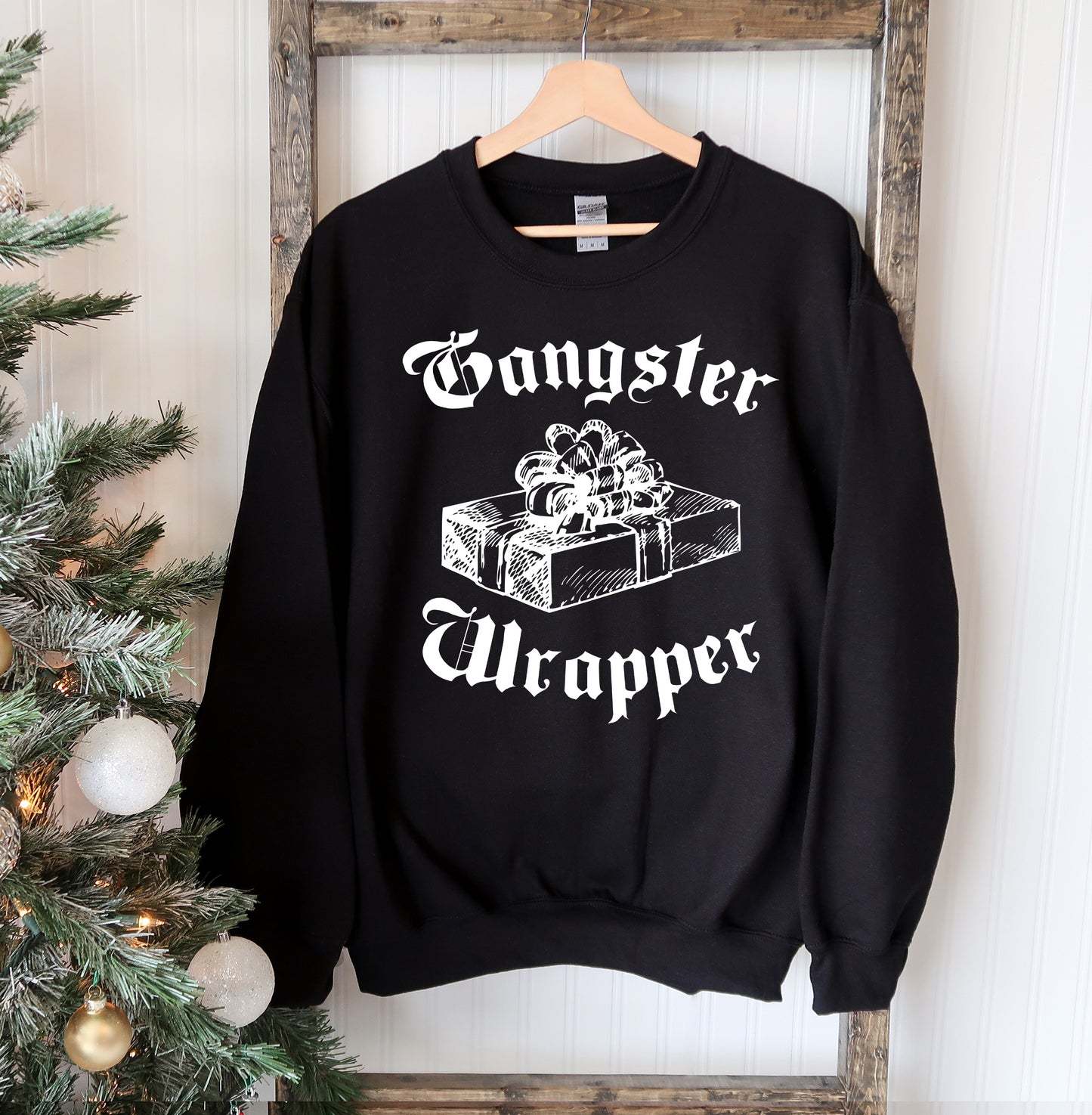 Gangsta Wrapper Christmas Sweatshirt Agate