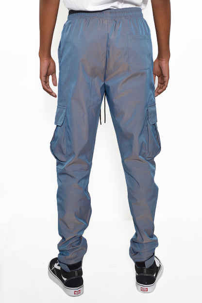 Iridescent Cargo Jogger Lime Milo