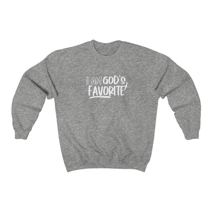 I'm God's Favorite Sweatshirt Olive Dionysus