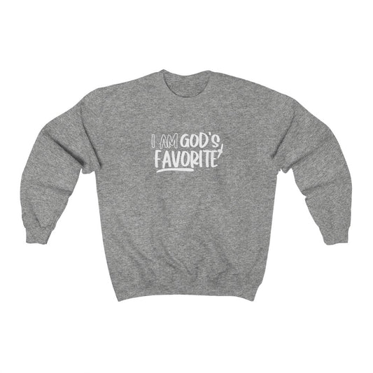 I'm God's Favorite Sweatshirt Olive Dionysus