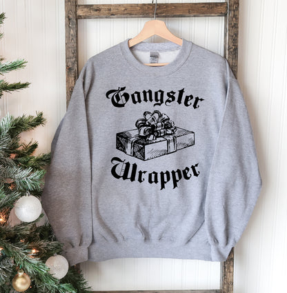 Gangsta Wrapper Christmas Sweatshirt Agate