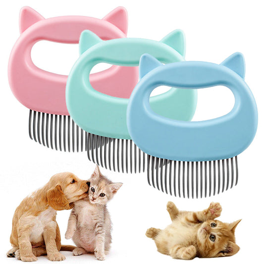 Pet Massage Brush Pet Grooming Massage Tool To Remove Loose Hairs Teal Simba