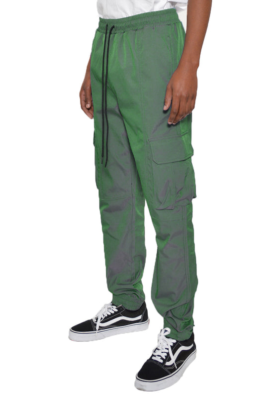 Cargo Utility Jogger Elastic Ankle Pant Lime Milo