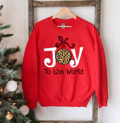 Joy To The World Christmas Sweatshirt Agate