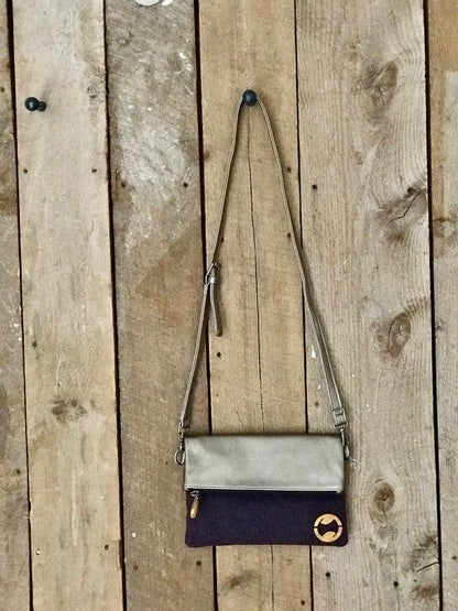 Greene Crossbody Bag & Clutch Purple Meleager