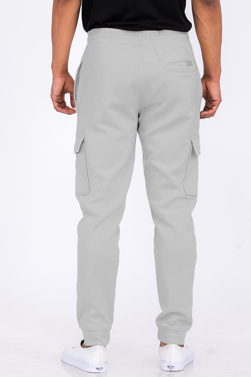 Cotton Blend Cargo Joggers Lime Milo