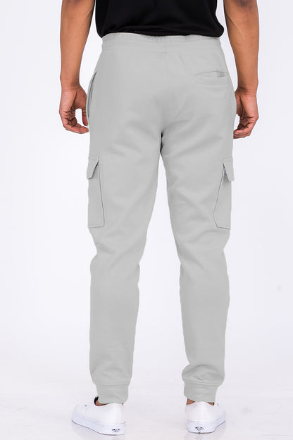 Cotton Blend Cargo Joggers Lime Milo