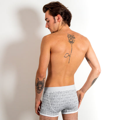 Chaotic Line Boxers Grey Sooty