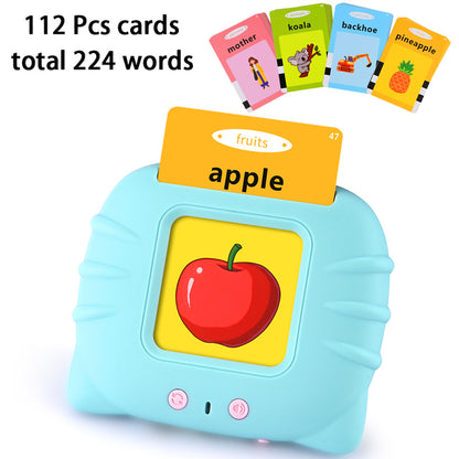 Kids Electronic Cognitive Cards Talking Flash Cards Audio Books Teal Simba