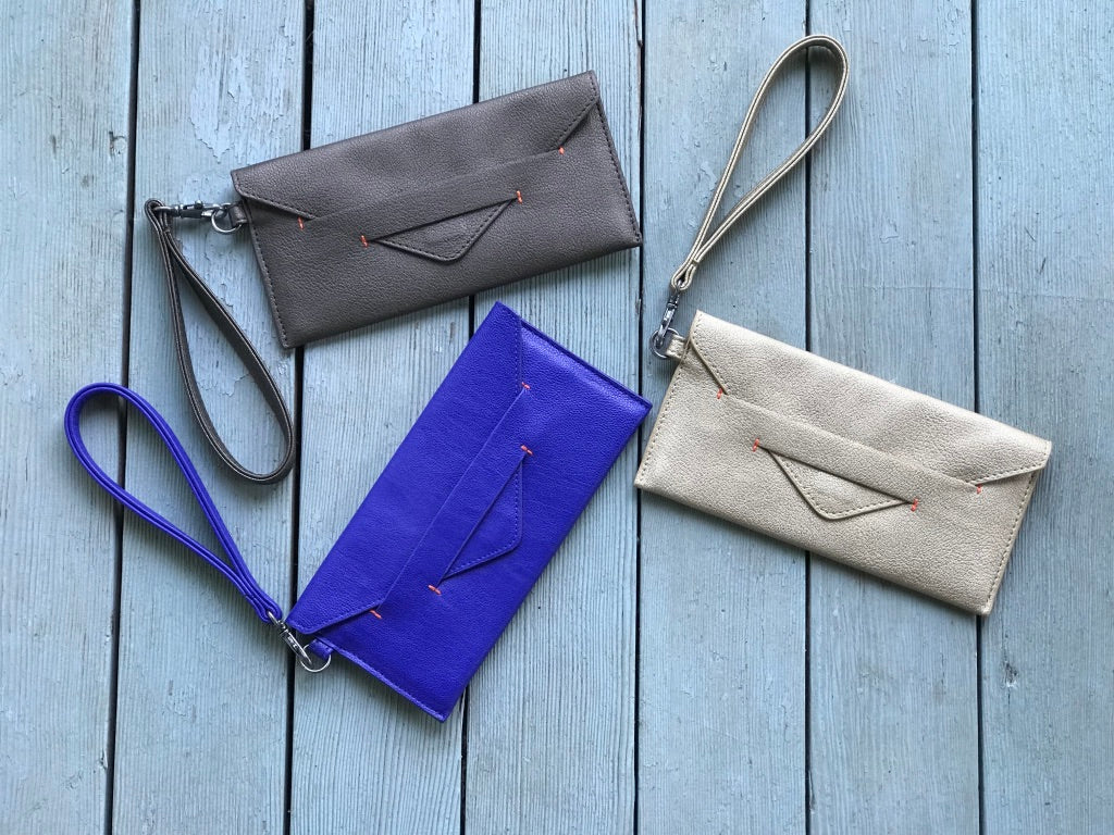 Delancey Wristlet Wallet - Royal Blue Purple Meleager