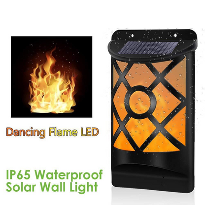 Outdoor Waterproof LED Flickering Solar Flame Lights for Courtyard Teal Simba