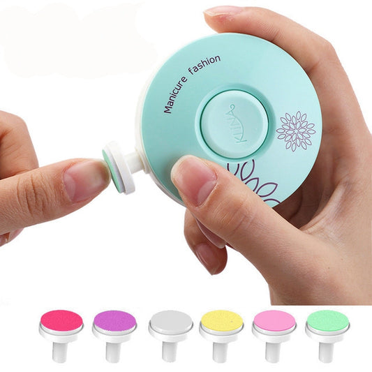 Electric Baby Nail Trimmer Nail Polisher Infant Manicure Scissors Teal Simba