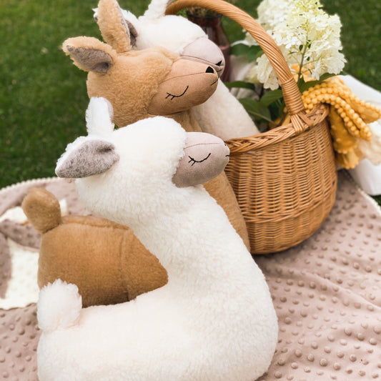 Soft toy-pillow Alpaca, creamy Ochre Ares