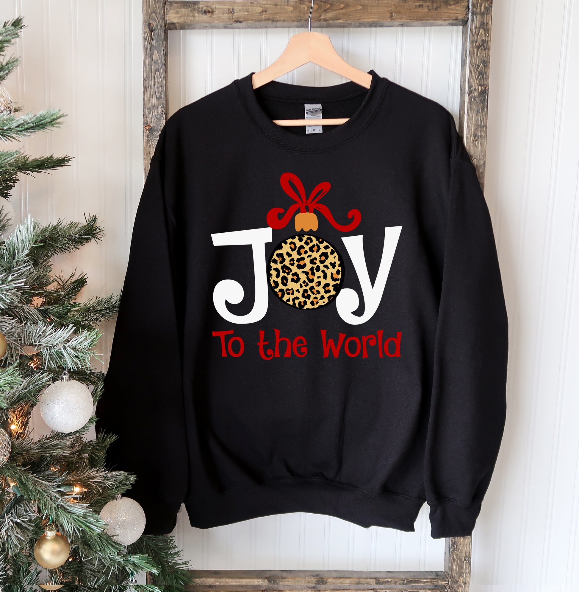 Joy To The World Christmas Sweatshirt Agate