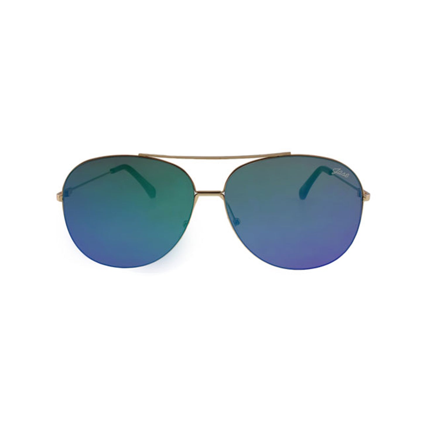 Jase New York Justice Sunglasses in Gold Mint Green Cherry